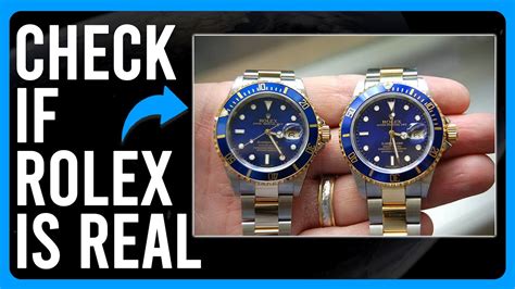 how can you tell if its a real rolex|rolex real test.